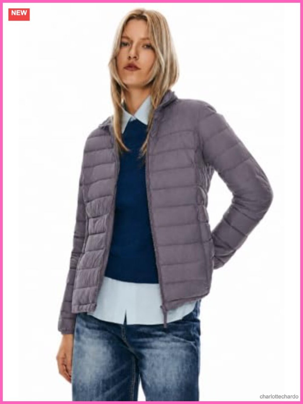 Orolay Lightweight Packable Down Jacket Quilted Puffer Coat Stand Collar